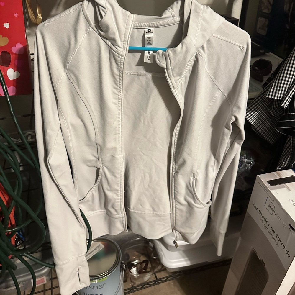 Off white zip up jacket xs